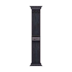 Apple -  42mm Black/Blue Nike Sport Loop Black/Blue